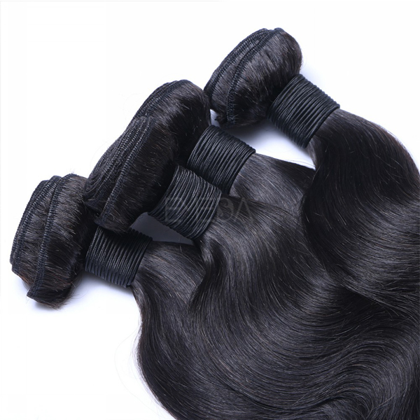 Natural color body wave hair weaving bundle large stock CX052